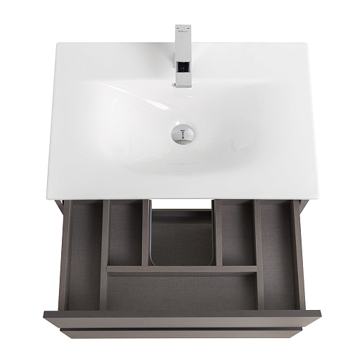 BelBagno Тумба с раковиной Kraft 39-70 подвесная Темно-Серый матовый с раковиной BB-8099-3-70 – картинка-9